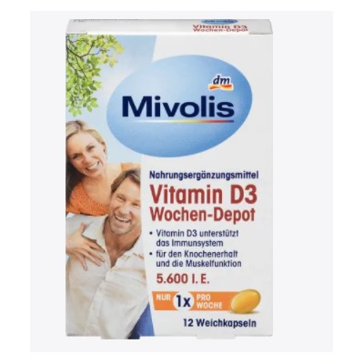 Vitamin D3 Wochen-Depot, Weichkapseln 12 St., 5 g