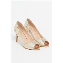 Zapatos de tacón Dorado