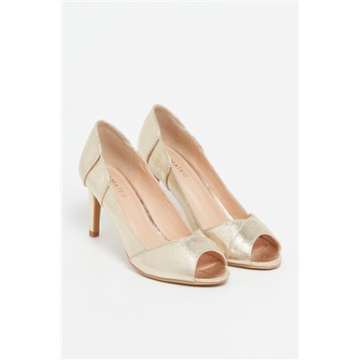Zapatos de tacón Dorado