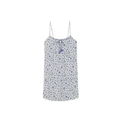 Vestido midi flores blanco