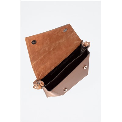 Bandolera de piel Arena - Camel
