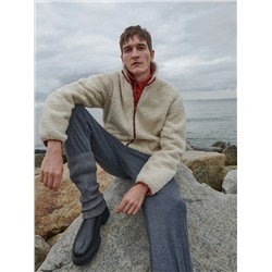 Wendejacke aus Lammfellimitat