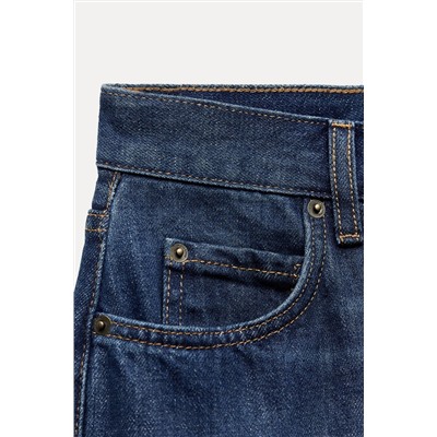 ZW COLLECTION RELAXED FIT MID-RISE FOLD-UP JEANS