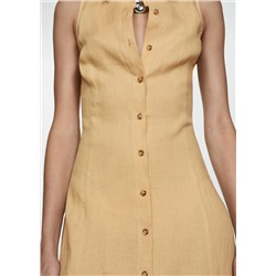 Vestido camisero lino