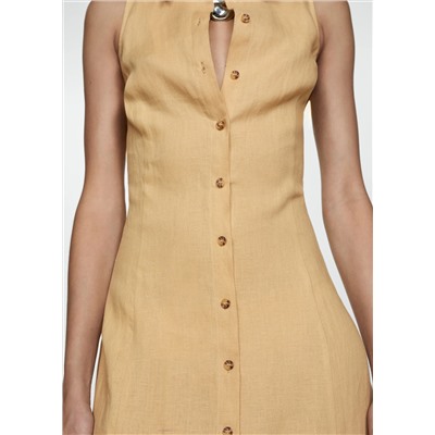 Vestido camisero lino