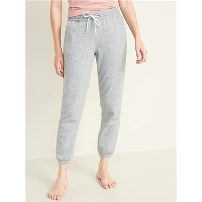 French Terry Cinched-Hem Sweatpants for Women