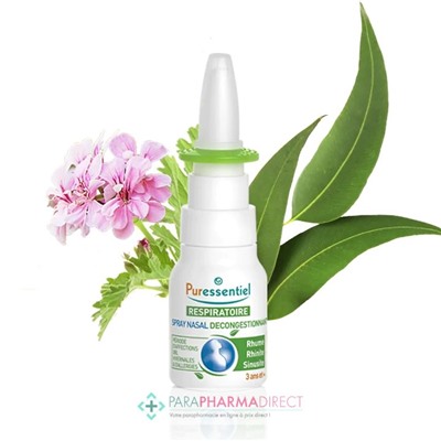 Puressentiel Respiratoire Spray Nasal Décongestionnant 15 ml