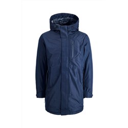 Parka con capucha Azul marino