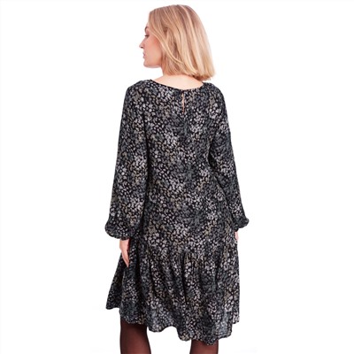 Damen Kleid mit Blümchen-Allover