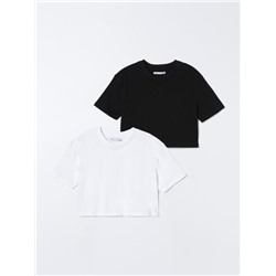 КОМПЛЕКТ ИЗ 2 БАЗОВЫХ футболок CROP