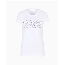 SLIM FIT T-SHIRT WITH LOGO LETTERING