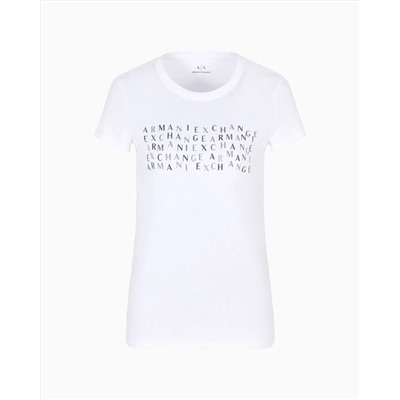 SLIM FIT T-SHIRT WITH LOGO LETTERING