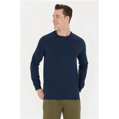 Erkek Lacivert Basic Sweatshirt