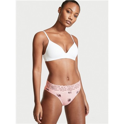 VICTORIA'S SECRET Lace Waist Cotton Brief Panty