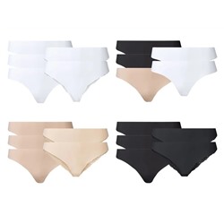 ESMARA® Lingerie ESMARA® Lasercut-Strings Damen, 5 Stück, ohne störende Nähte, mit Elasthan
