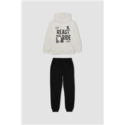 Defacto Erkek Çocuk Kapüşonlu Sweatshirt Eşofman Altı 2'li Takım B2920A823WN
