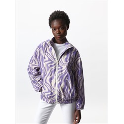 PRINTED JACKET WITH HOOD