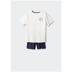 Pijama corto estampado -  Niño | MANGO OUTLET España