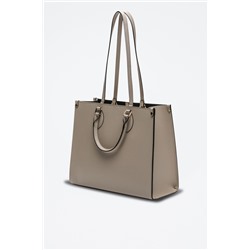 Bolso de piel Alana Beige