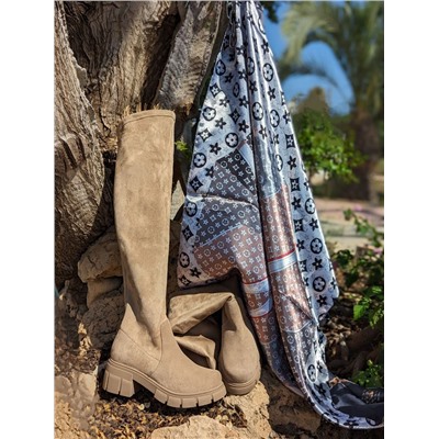 Ab.Zapatos Botas-medias 22 Taupe+Silk FLO (110) Negro АКЦИЯ
