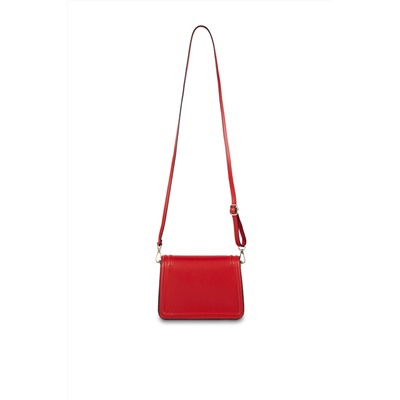 Bandolera de piel Core Rojo