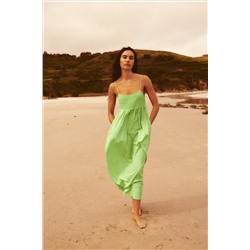 VESTIDO MIDI POPELÍN PANELES