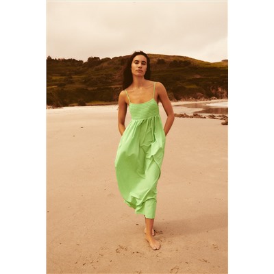 VESTIDO MIDI POPELÍN PANELES