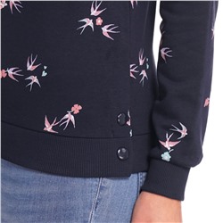 Damen Sweatpullover mit Schwalben-Motiv