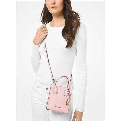 MICHAEL MICHAEL KORS Mercer Extra-Small Pebbled Leather Crossbody Bag