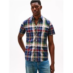Regular Fit Plaid Print All-Day Shirt
