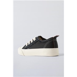 FRAYED COTTON TRAINERS