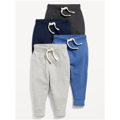 Unisex Jersey-Knit Jogger Pants 4-Pack for Toddler