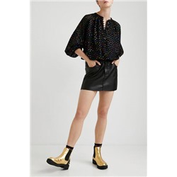 Blusa topos metalizados