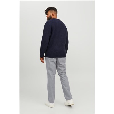Pantalón recto Gris claro jaspeado