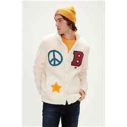 Bad Bear, Freedom Plush Marshmallow Beyaz Erkek Sweatshirt