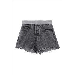 Short vaquero Gris