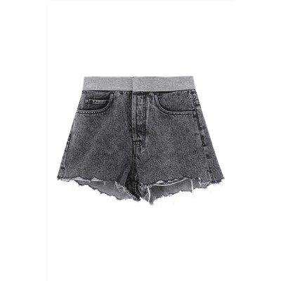 Short vaquero Gris