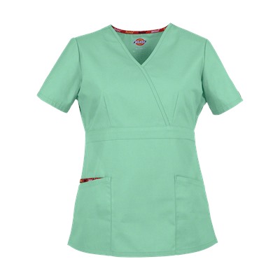 Dickies EDS Signature Scrubs Classic Fit Mock Wrap Top