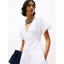 Cotton Poplin Midi Shirtdress