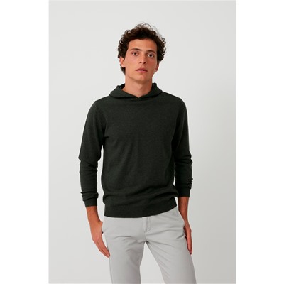 Sudadera de lana y cachemir Caqui