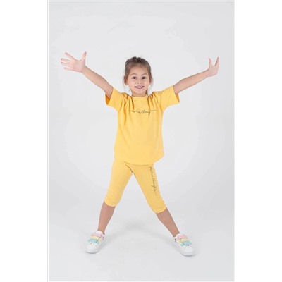 AHENGİM Kids Kız Çocuk Positive Thoughsb Baskılı Takım Ak2227 1-2-10001158