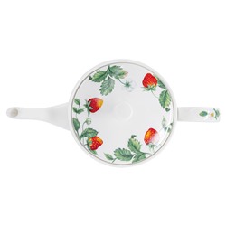 Чайник заварочный, 750 мл, фарфор F, белый, Земляника, Strawberry meadow, 60918