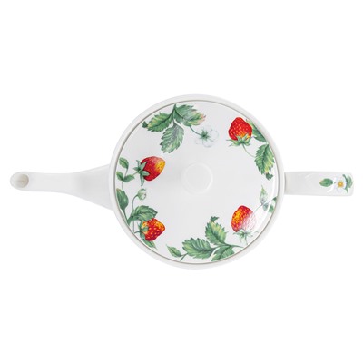 Чайник заварочный, 750 мл, фарфор F, белый, Земляника, Strawberry meadow, 60918