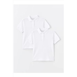 LC Waikiki, Lcw Polo Yaka Basic Kısa Kollu Erkek Çocuk Tişört 2'li