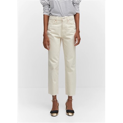 Jeans rectos crop