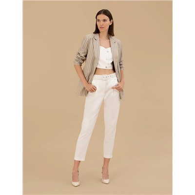 Bej Comfort Fit Ceket