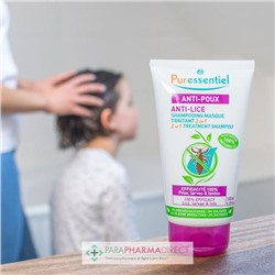 Puressentiel Anti-Poux Shampooing Masque Traitant 2en1 150 ml + Peigne Inclus