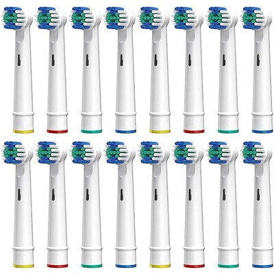 Electric Toothbrush Replacement Heads Compatible with Oral-B Precision Clean Soft Bristles Replacements Brush Heads 16 Pack