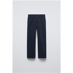 BASIC SLIM FIT CHINO TROUSERS