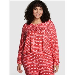 PINK COZY LONG-SLEEVE SLEEP SHIRT